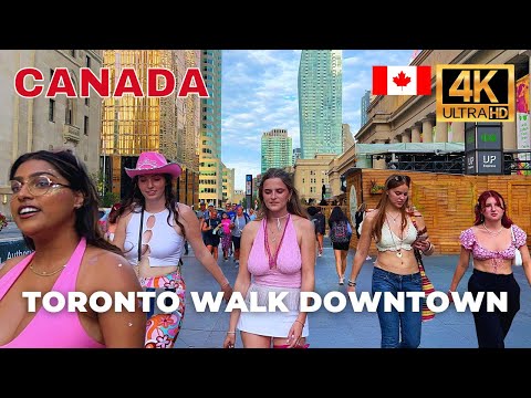 Toronto, كندا | منطقة Historic Downtown & Distillery | جولة مشي تاريخية 4K