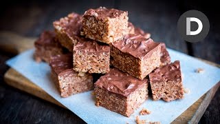 Chocolate Caramel Rice Crispy Treats