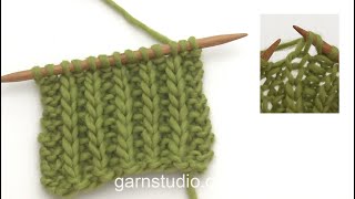 How to knit False English Rib (1)