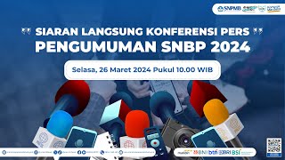 KONFERENSI PERS PENGUMUMAN SNBP 2024