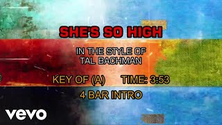 Tal Bachman - She's So High (Karaoke)