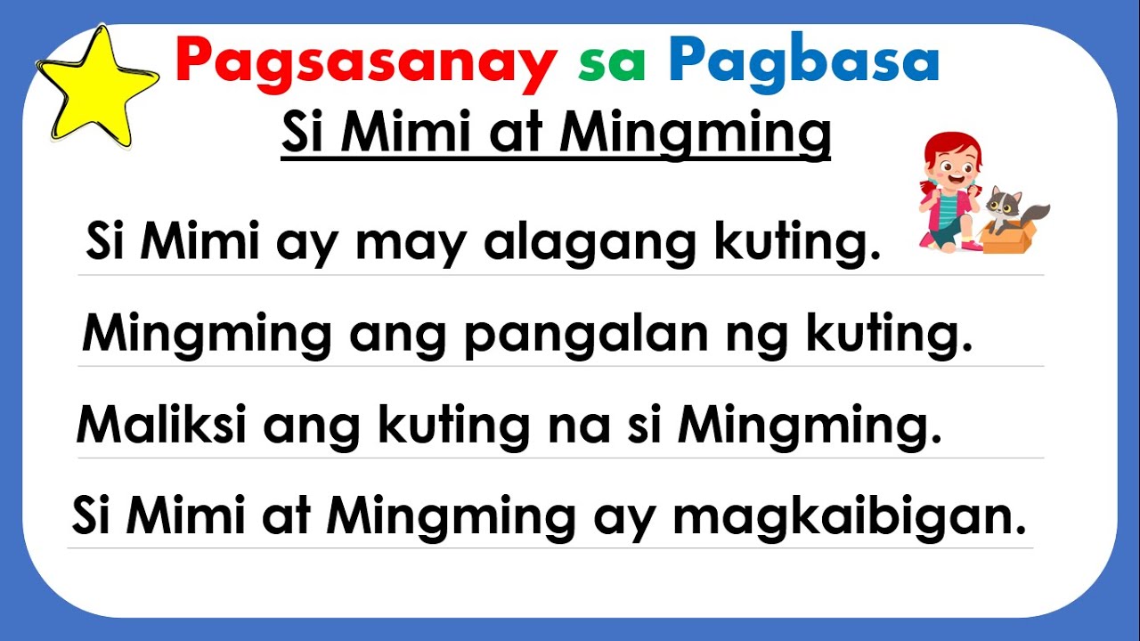 Pagsasanay Sa Pagbasa Ng Mga Pangungusap Part 8llgrade1 Grade2