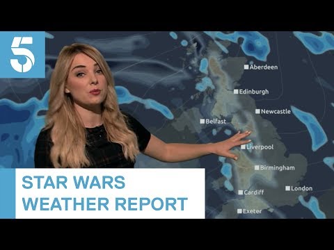 Star Wars weather report with Sian Welby: "If you Luke father west....if you're Wookiee" | 5 News