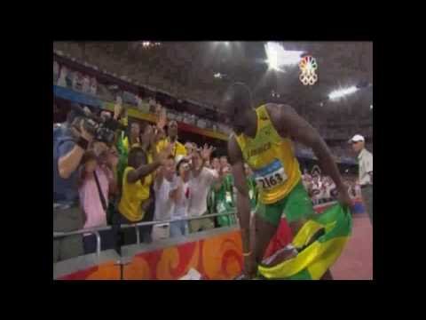 Usain Bolt 100m 9.69 ( LIVE VIDEO ) Beijing Olympic Gold &amp; WR