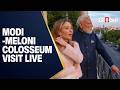 LIVE: PM Modi, Along with Italian PM Giorgia Meloni, Visit Colosseum | Rome, Italy