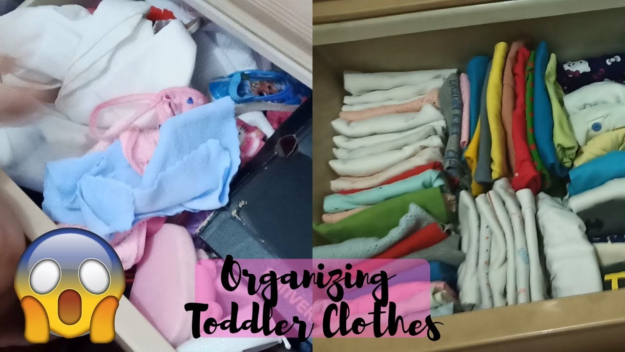 KONMARI METHOD TODDLER CLOTHES DECLUTTER AND ORGANIZATION | AshOnTheGo💎