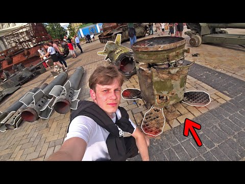 Видео: Ракеты и сгоревшая техника оккупантов в Киеве