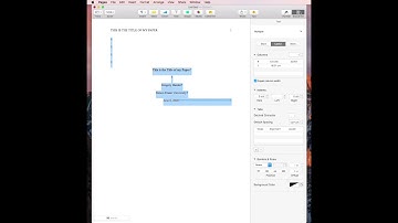 Creating an APA 7th Edition template using Mac Pages