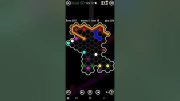 How To Solve Flow Free Hexes Amoeba Pack Level 50 12x12 Board Walk Through Solution Walkthrough
