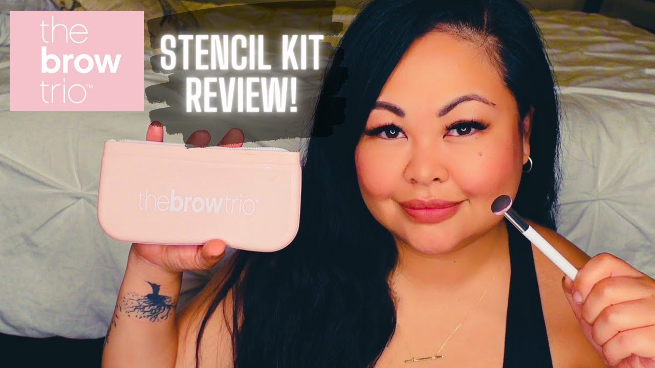 THE BROW TRIO STENCIL KIT REVIEW XAK PHANE YouTube