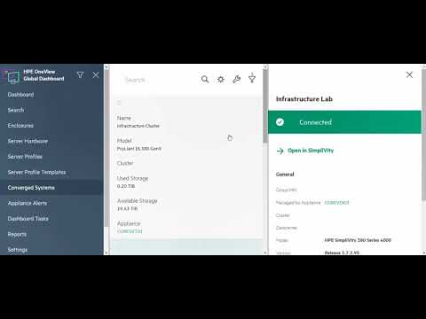 HPE OneView Global Dashboard Demo