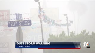 Local residents react to dust storm in Yuma County