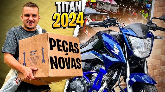 protetor stunt race na titan 160 2024 #moto #motos #titan160