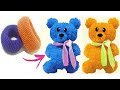 Ursinho Feito com XUXA PomPom de Cabelo / Bear made with elastic for hair