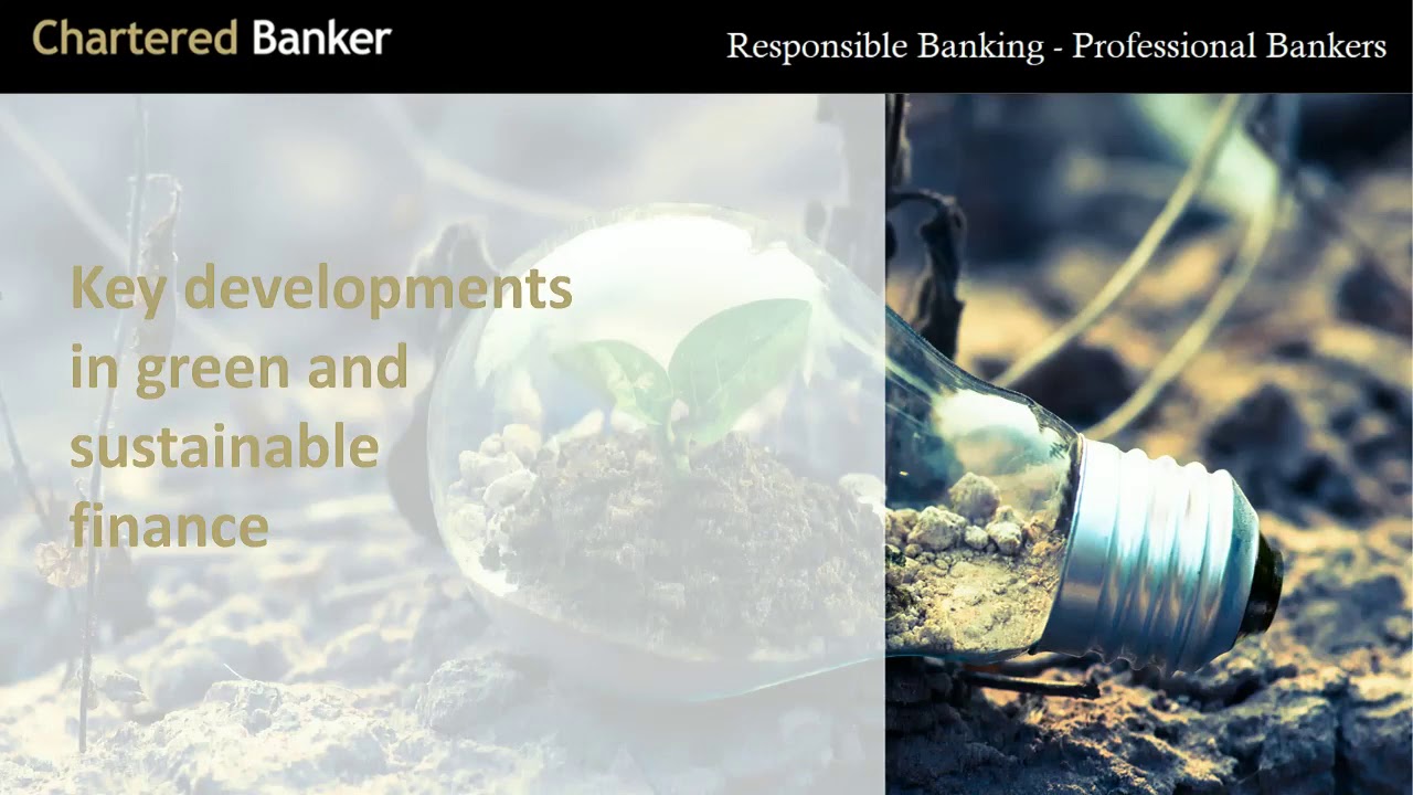 Webcast: Certificate in Green and Sustainable Finance