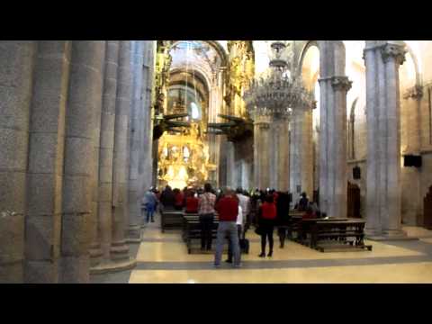 Part 1 of the Botafumeiro Ritual at Santiago Cathedral