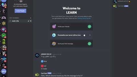 اموزش کار با بات کارل بات AUTO ROLES در دیسکورد