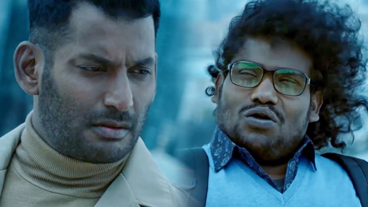 योगी बाबू विशाल से रोकड़ा मांग रहा है