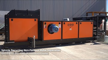 BAS® Vehicle Recycling Eddy Current Non-Ferrous Metal Separator