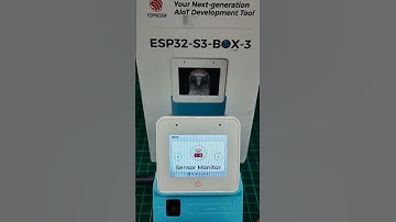 Powering up the ESP-S3-BOX-3 for the first time. #esp32 #espressif #esp32-s3 #maker #diy