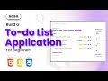Build a Interactive To-Do List App | HTML CSS JavaScript Mini Project 2025