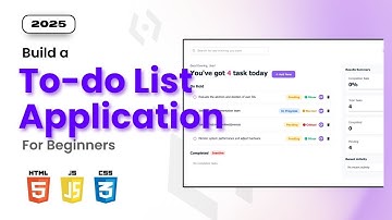 Build a Interactive To-Do List App | HTML CSS JavaScript Mini Project 2025