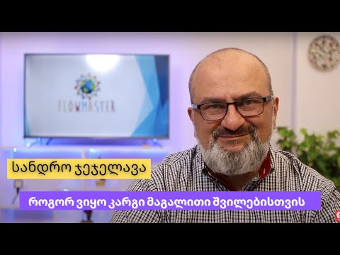 როგორ ვიყო კარგი მაგალითი შვილებისთვის? - სანდრო ჯეჯელავა