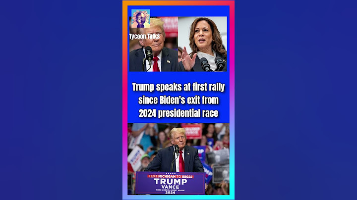 #Trump #speaks at #first #rally #since #Biden's #exit from #2024 #presidential #race