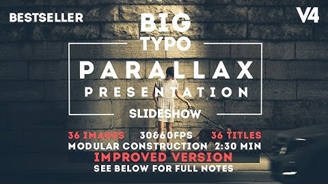 Big Typo Parallax Presentation (After Effects Template)