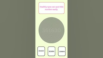 👀 Are your Eyes Healthy ? Take This Hidden Number Vision Test ! #shorts #iqtest #eyetest