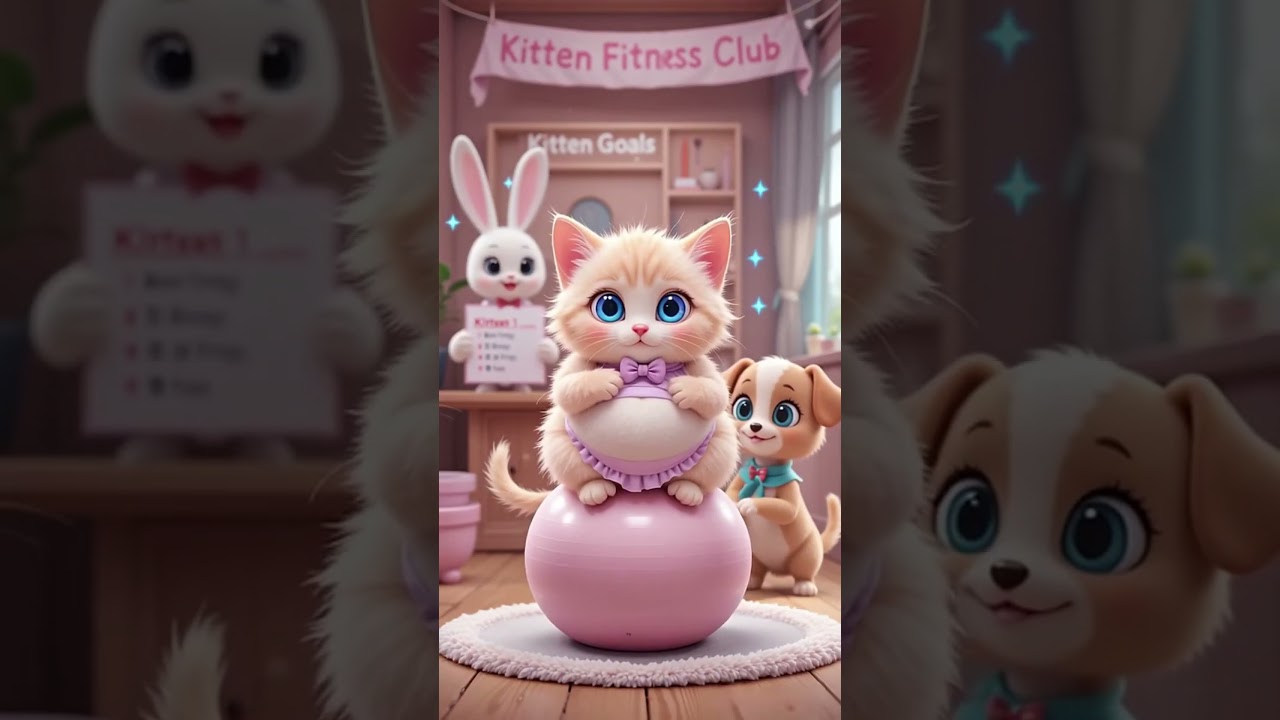 From Chubby to Champion 🐱🏋️‍♀️ | Cute Kitten’s Fitness Journey!