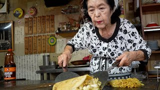 84歳のお姉さんが腕を振るう広島お好み焼き！鑑原食堂