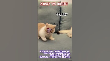 Array vs objects in javascript