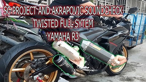 yamaha r3 sc project twisted full system| akrapovic| yoshimura