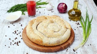 Пирог-улитка с брынзой и шпинатом - Рецепты от Со Вкусом Пирог-улитка с брынзой и шпинатом - Рецепты от Со Вкусом