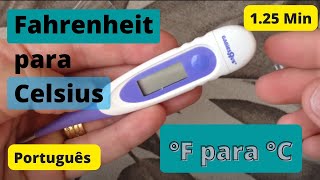 Como alterar de Fahrenheit para Celsius - Termômetro Babies R us screenshot 4