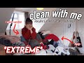 *EXTREME* clean with me (I am a mess) |  MARIE KONDO METHOD