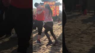 Sweet And Slim Fit Girl Vs Strong Boy Freestyle Wrestling Fight