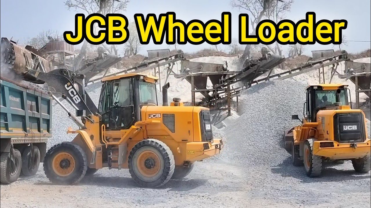JCB Wheel Loader Shovel Working At Stone Crushers | Engineering Expressway | Construction Equipment