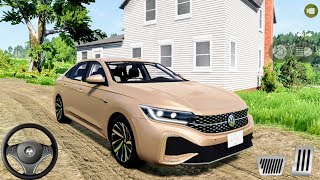 New Volkswagen Passat Car Driving - BeamNg Drive - Car Games Pc Gameplay [Logitech g29] screenshot 5