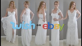 Hi guys! wish or ebay? 5 dresses under $25 so to follow up on the $28
wedding dress video, here is one comparing it purchased ebay for l...