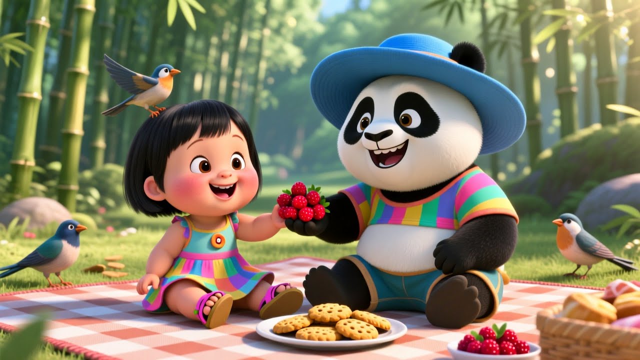 Пикник с детенышами панды 🐼🥪 | Обучающее видео для детей | Веселые песенки для дошкольников