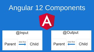 Angular 12 - Sharing data between child and parent components with @Input and @Output decorators.