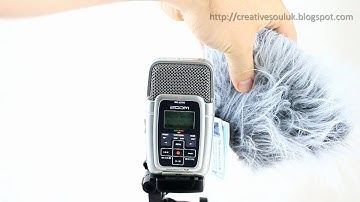 Wind shield for the Zoom H2 Microphone