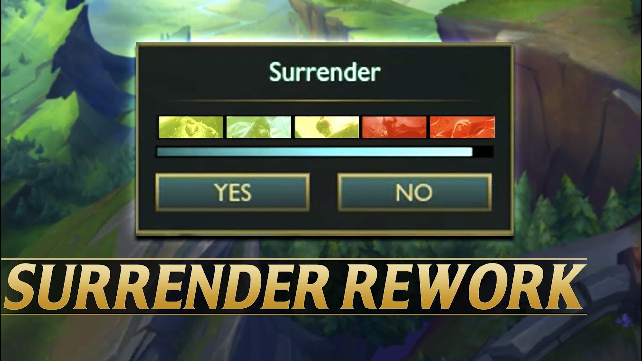 LoL games with 4-1 failed surrender votes have a mind-boggling low