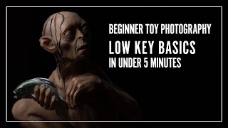 Low key photography at home without flash  | Beginner Toy Photography