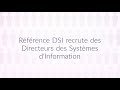 Reference dsi recrute des directeurs des systmes dinformation partout en france