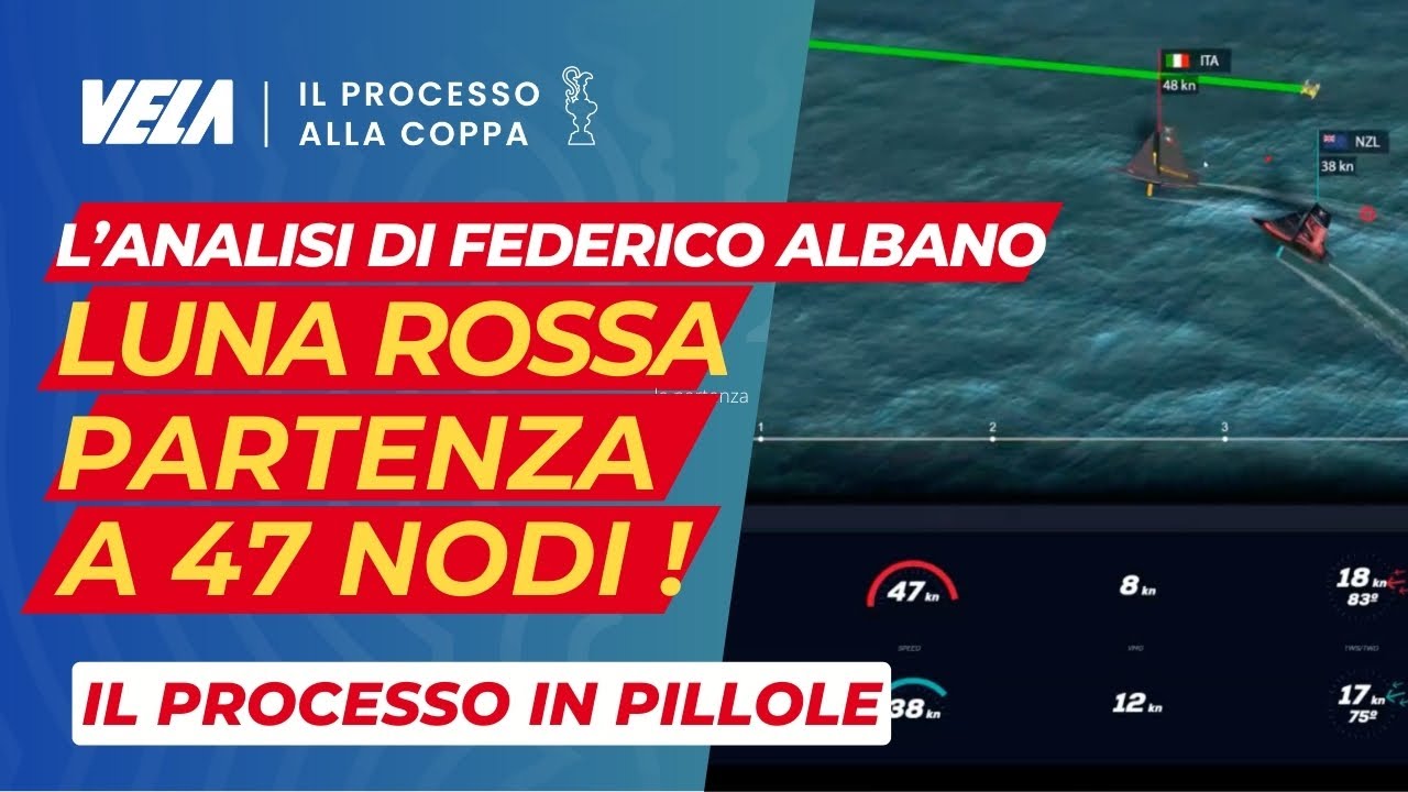 ADRENALINA PURA: A 5'' DALLA PARTENZA LUNA ROSSA PASSA SOPRAVVENTO NZL. LA SEQUENZA IN