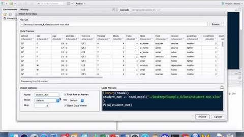 Importar datos de Excel a R utilizando RStudio