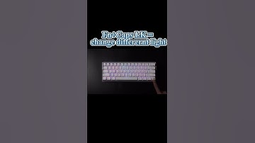 KEMOVE  DK61 Keyboard Lighting Change Guide #Shorts